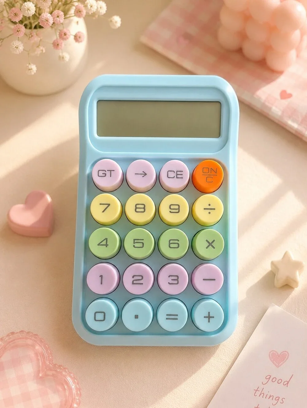 ✨ Aesthetic Macaron Calculator - Cute Office & School Supplies